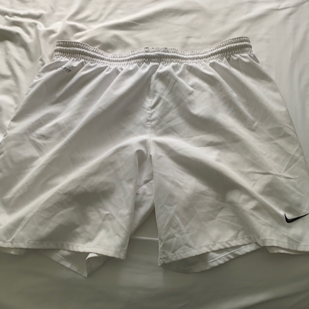White Mens Nike Athletic Shorts